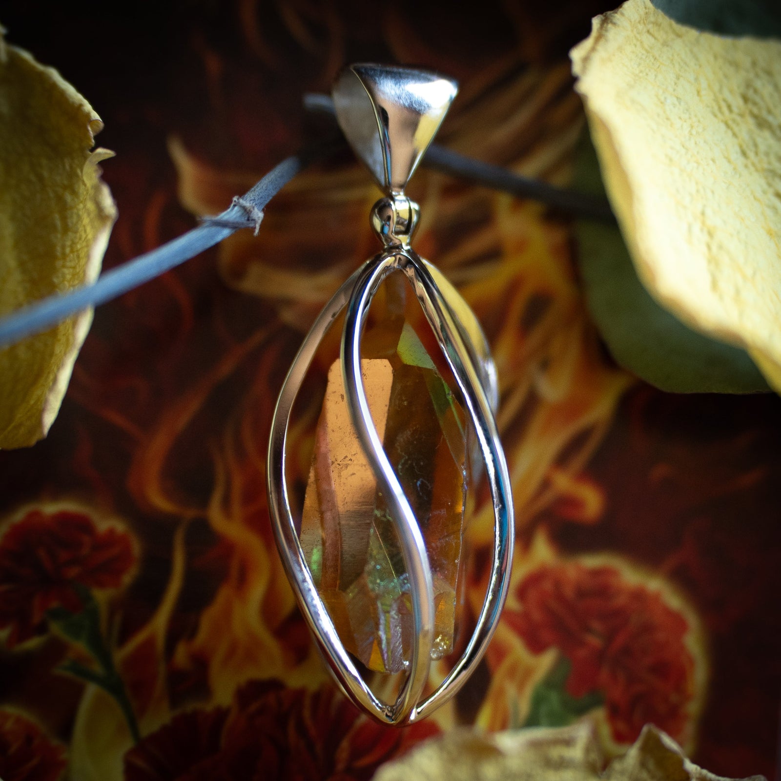 The Exclusive Sunset Alchemy "Golden Flame" Pendant