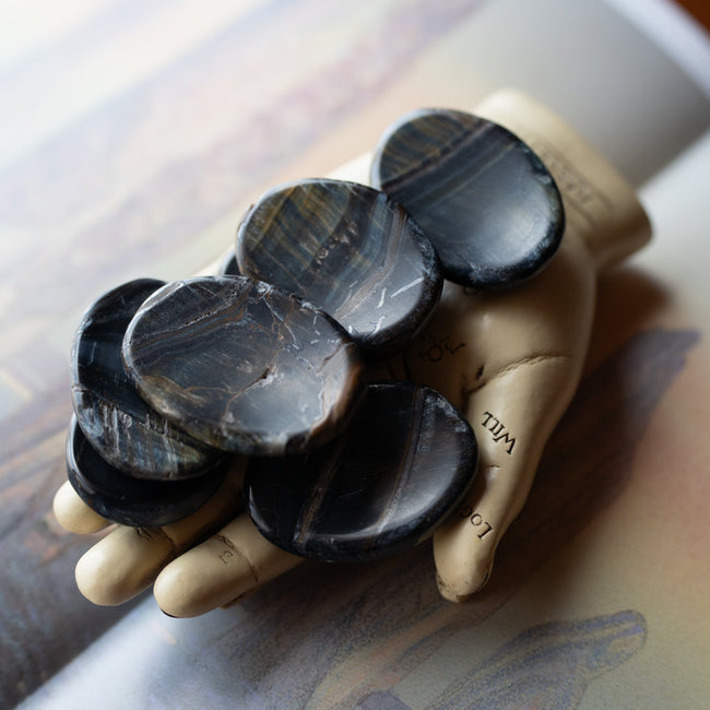 Blue Tiger Eye Worry Stone