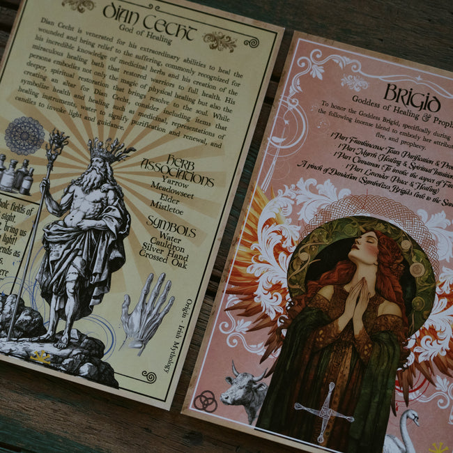 Dian Cecht & Brigid Book of Shadows Artwork Set