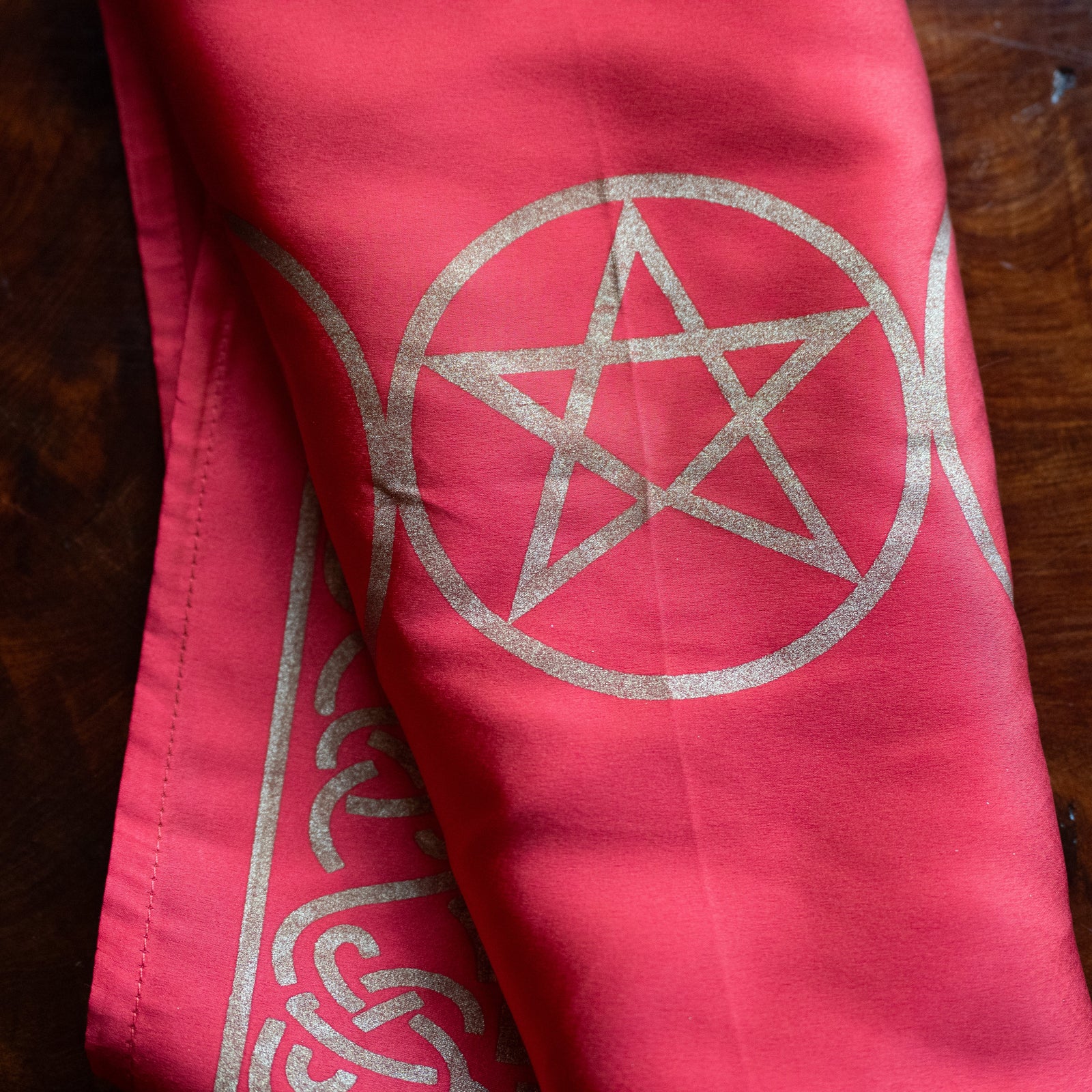 Triple Moon Pentacle Altar Cloth