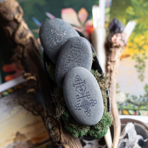 Blue Tiger Eye Worry Stone