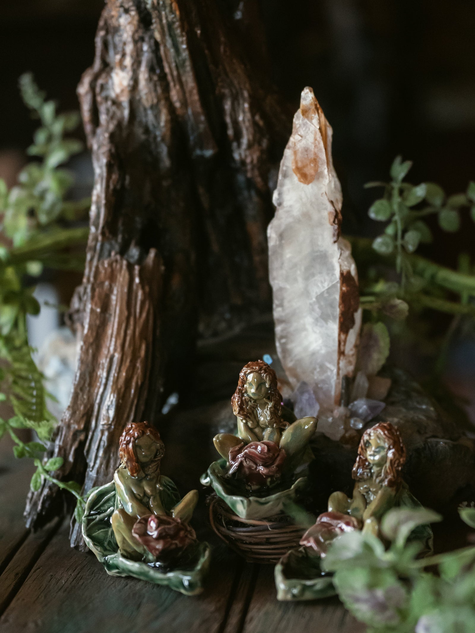 Hand-Sculpted Faywood Faerie