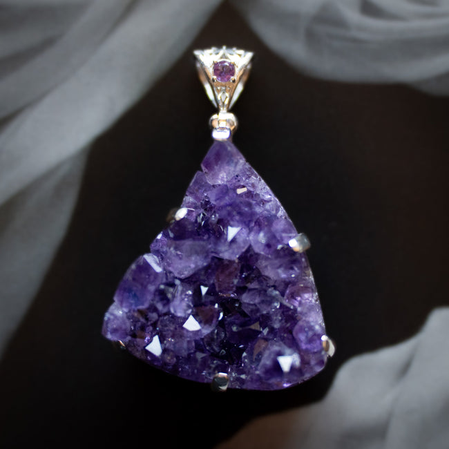 Amethyst Druzy Pendant