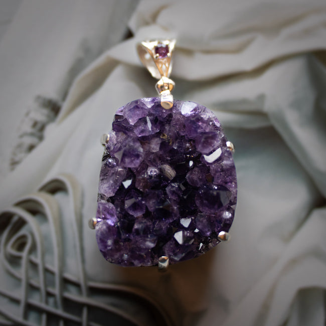 Amethyst Druzy Pendant