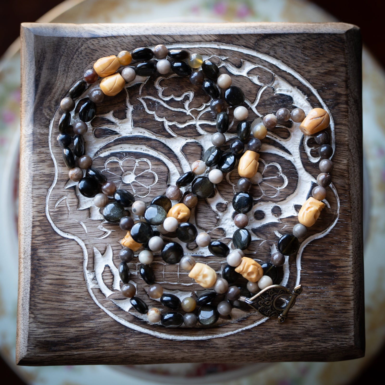 "Earth & Bone" Intention Necklace (35")