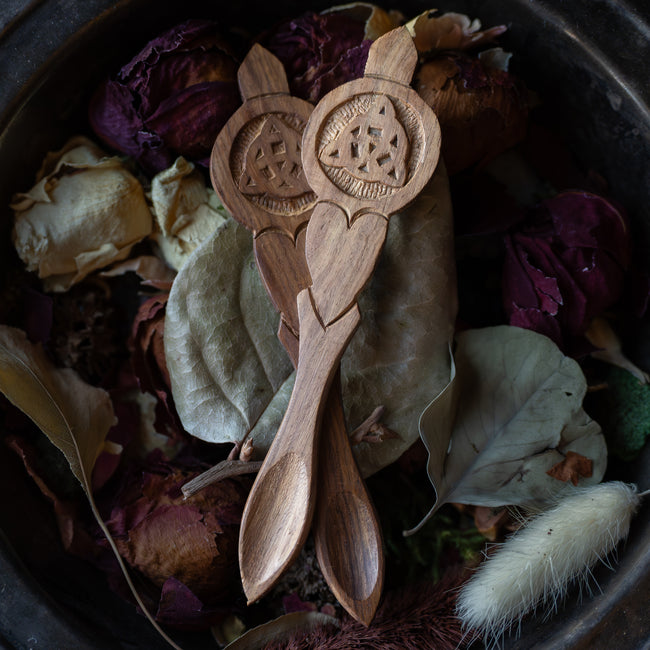 Triquetra Carved Altar Spoon