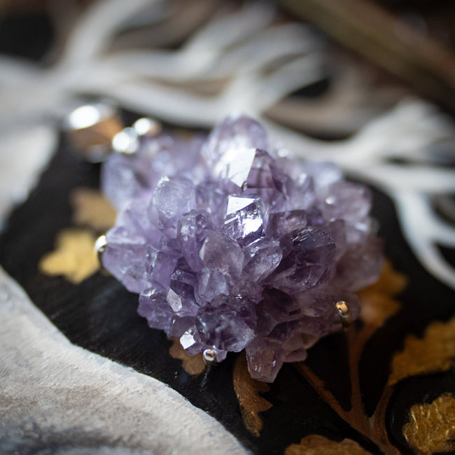 Amethyst Druzy Pendant