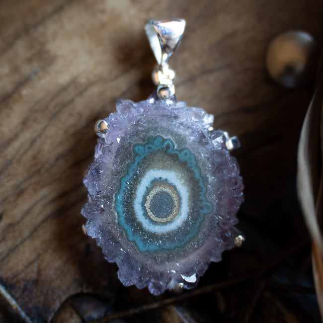 Amethyst Rose Pendant