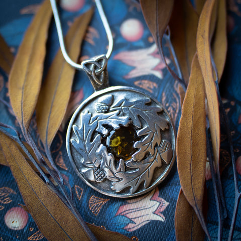 Crescent Moon Goddess Pendant with Necklace