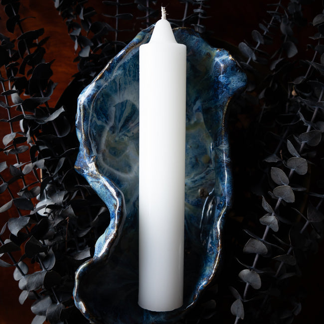 9" Jumbo Candle (White)