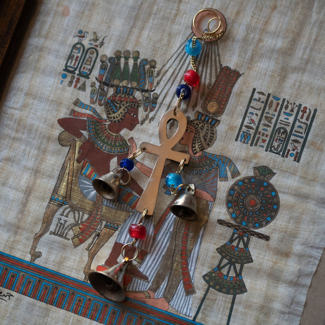 Ankh Brass Wind Chime