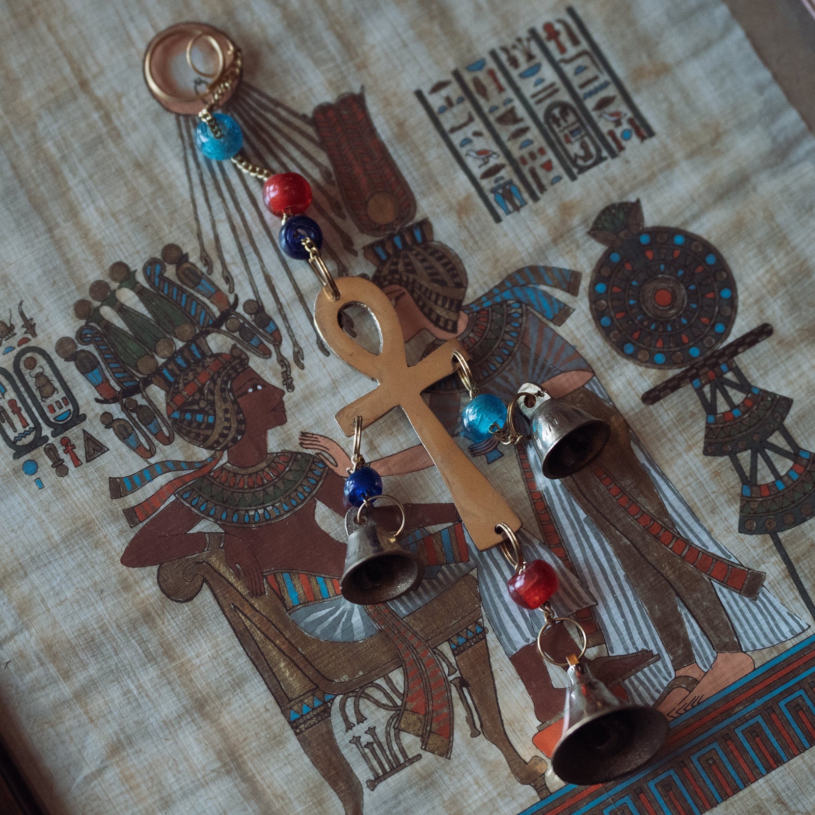 Ankh Brass Wind Chime
