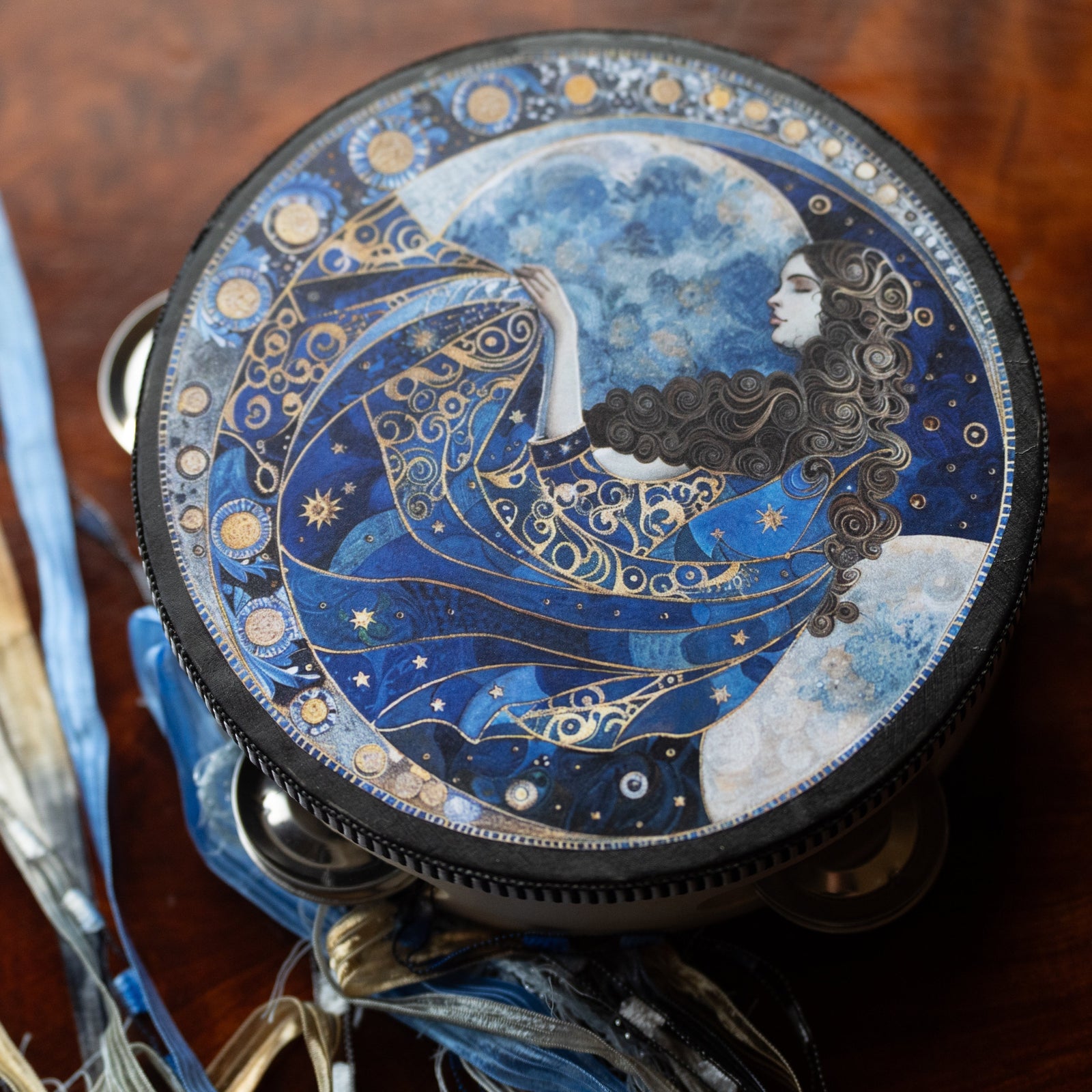 Moon Goddess Tambourine