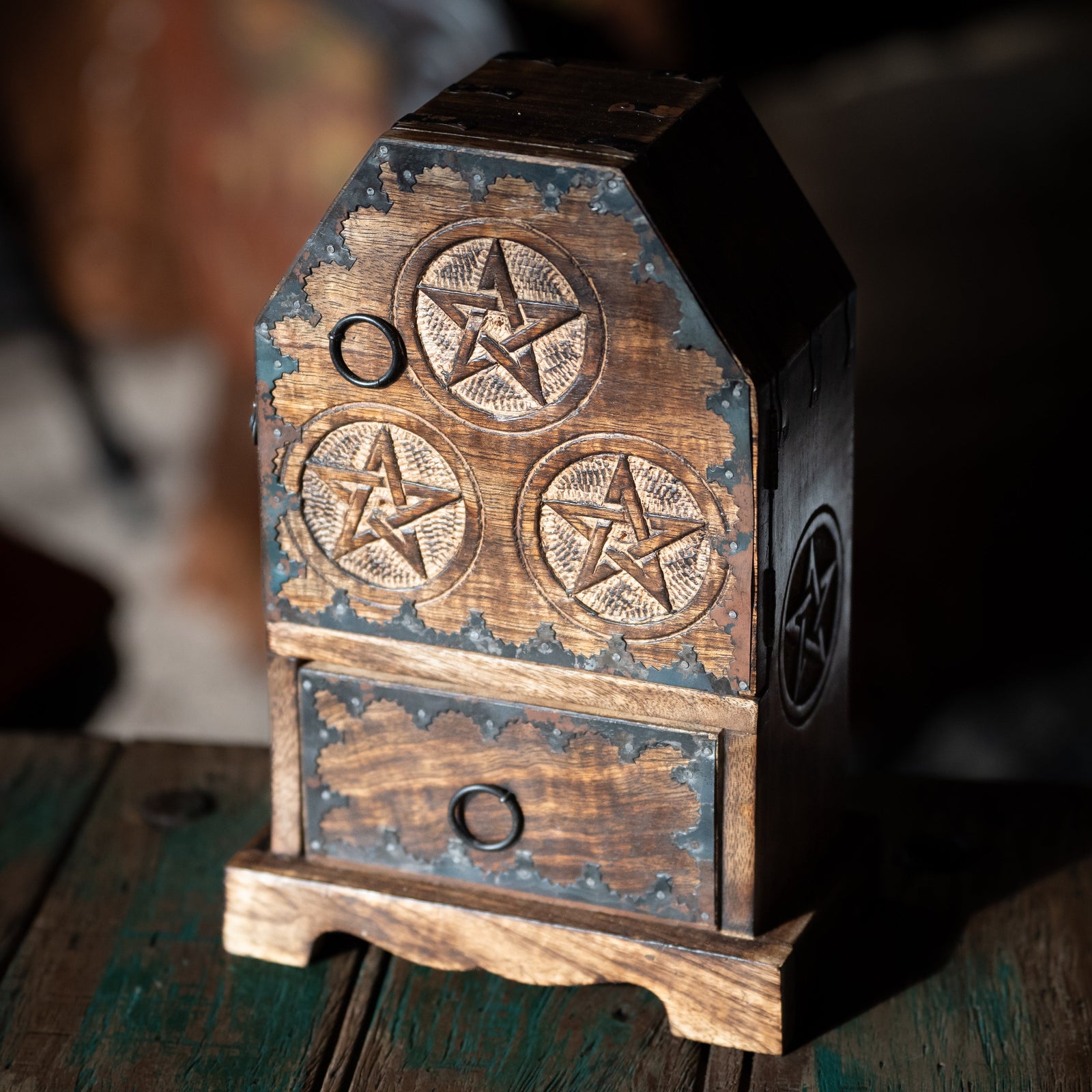 Pentagram Wooden Cupboard