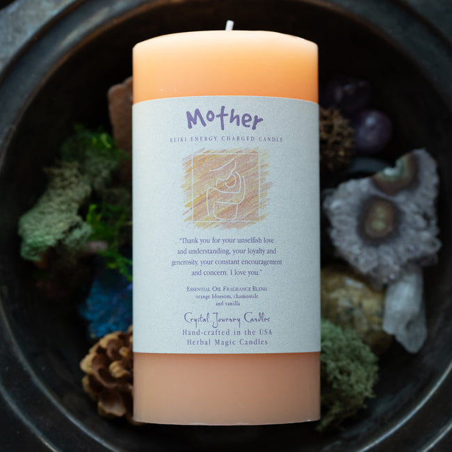 Large Reiki Herbal Candle - Mother