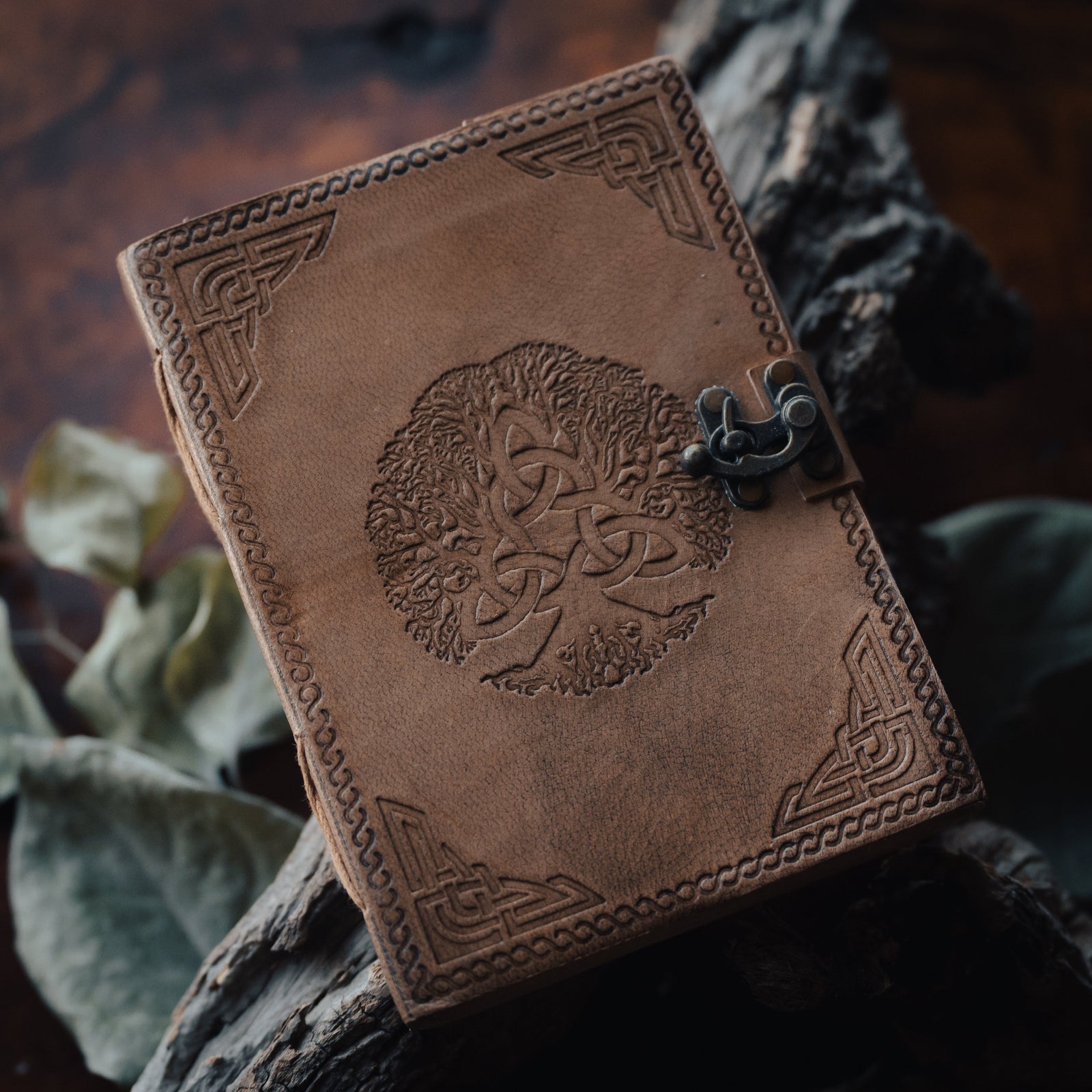 Triquetra Tree Leather Journal