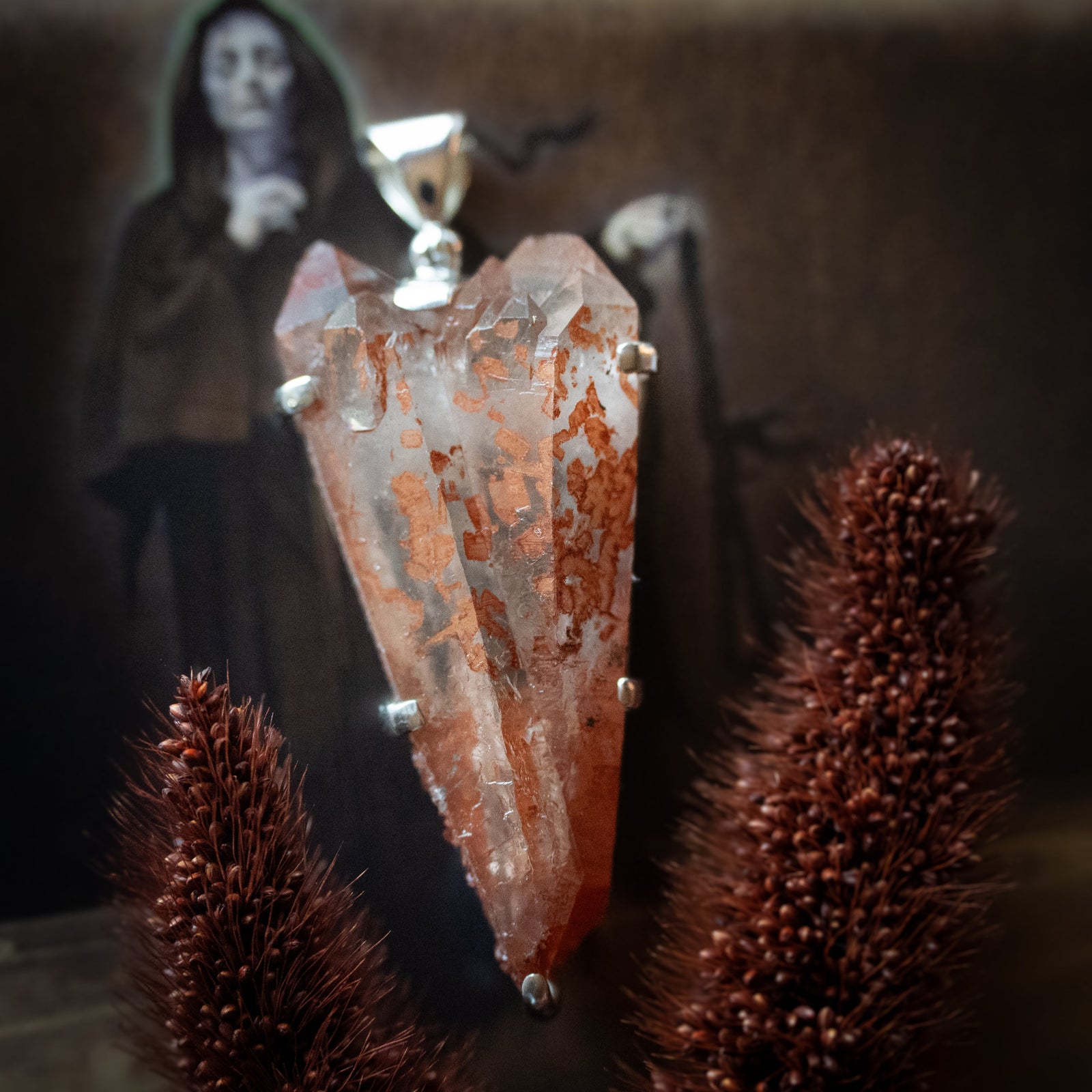 Natural Red Quartz Pendant