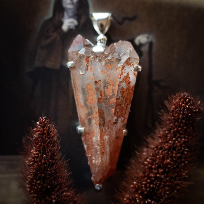 Natural Red Quartz Pendant