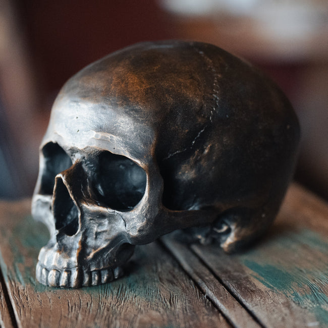 Brushed Gold Skull