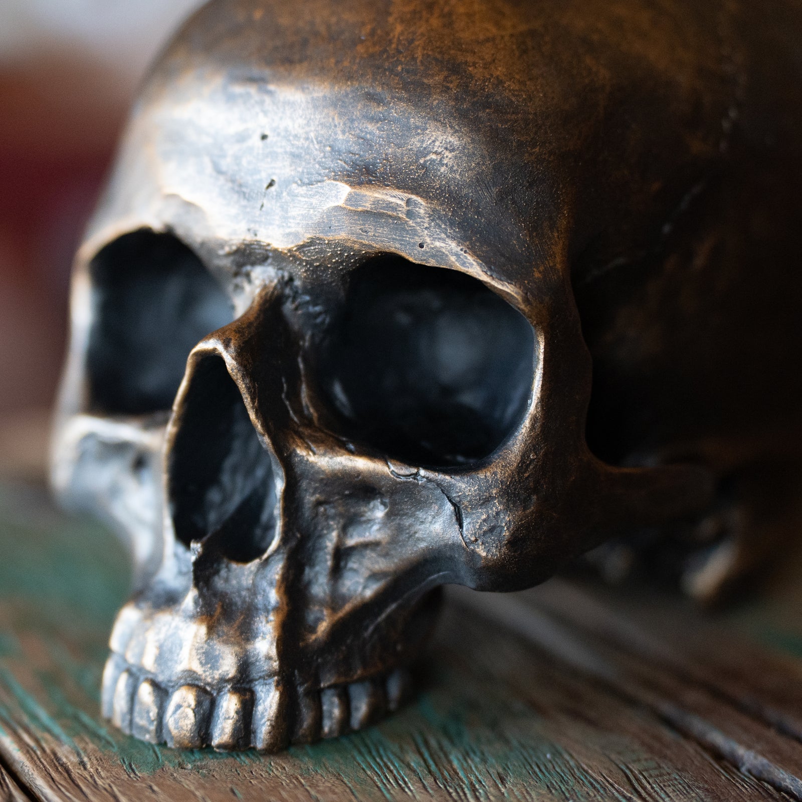 Brushed Gold Skull