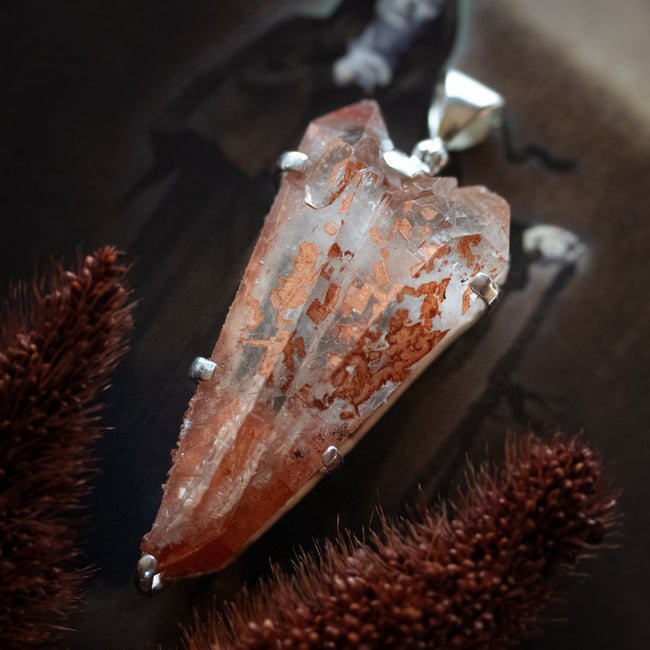 Natural Red Quartz Pendant