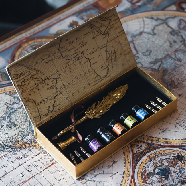 Quill Pen Dip Set