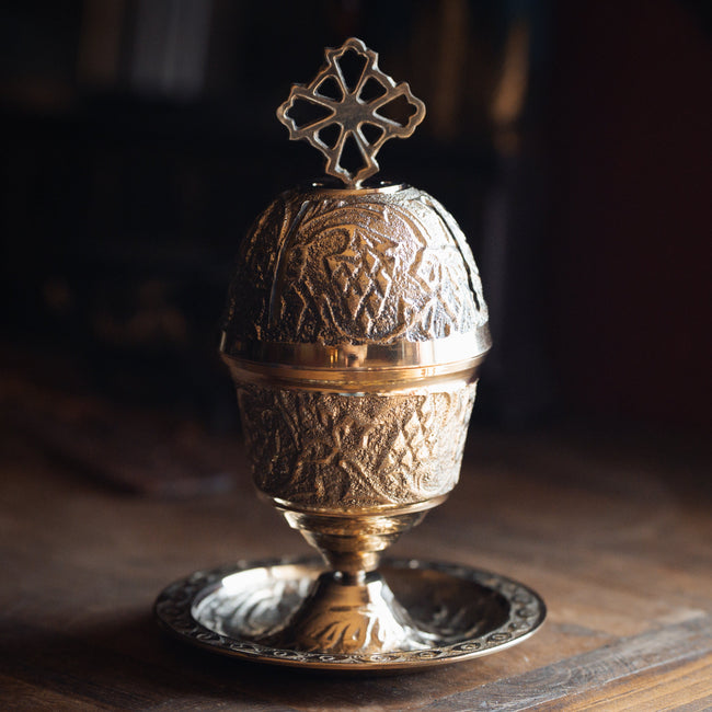 Brass Carved Incense Burner