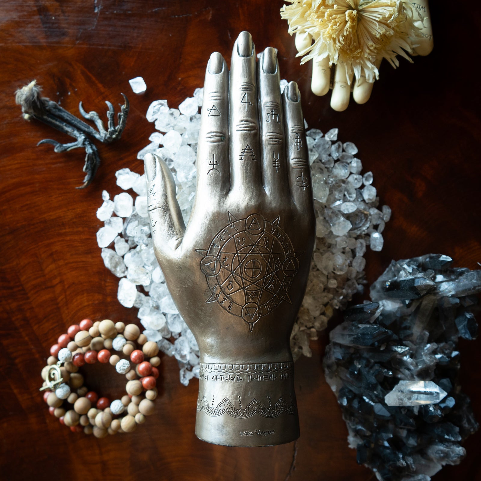 Mystic Hamsa Hand (Cold Cast Bronze)