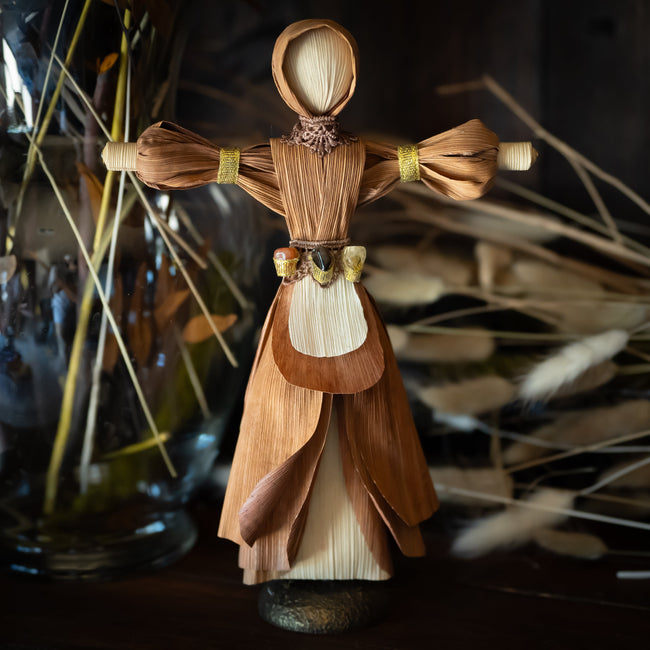 Handcrafted 3-Stone Corn Dolly (The Witches Moon® Exclusive)
