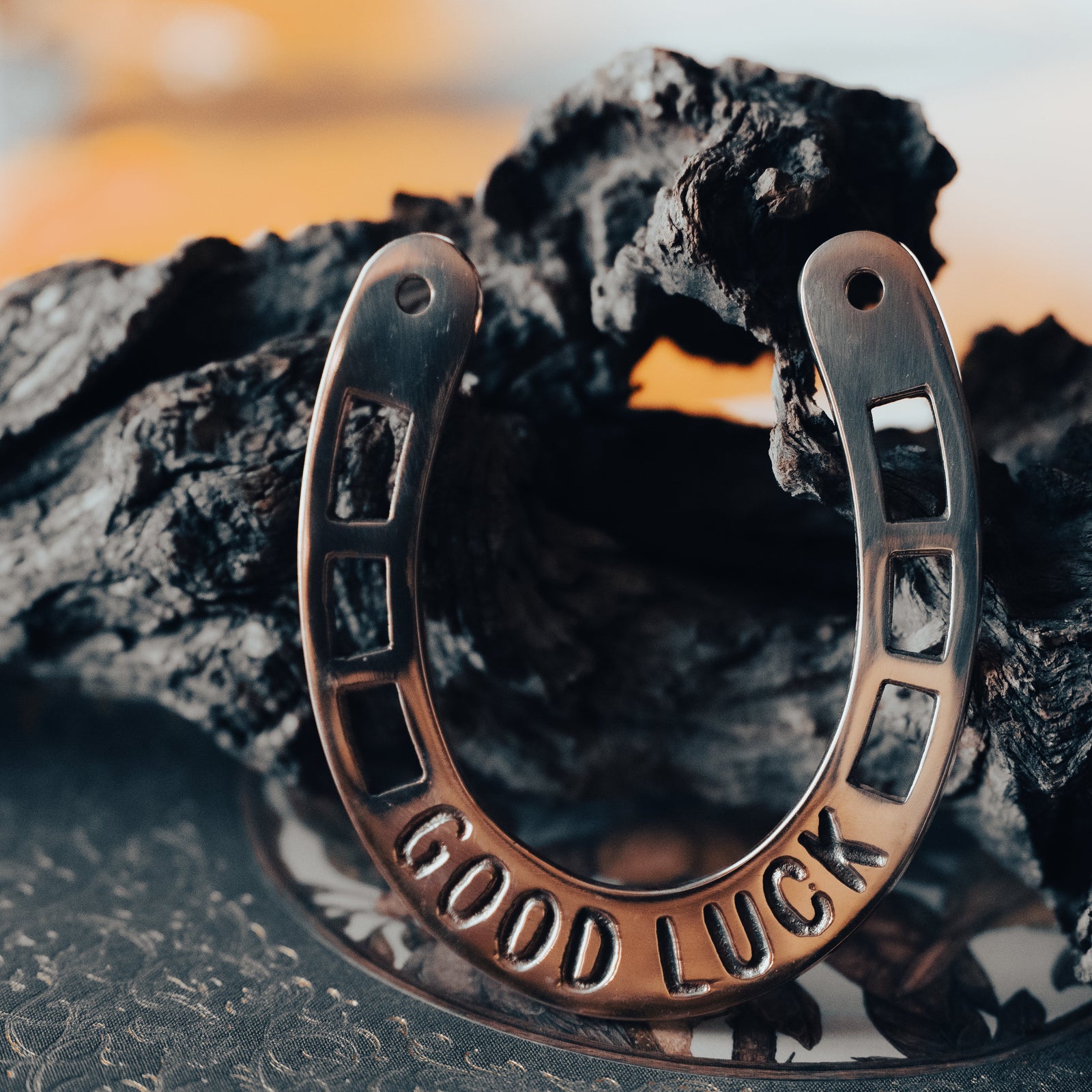 Brass "Good Luck" Horse Shoe