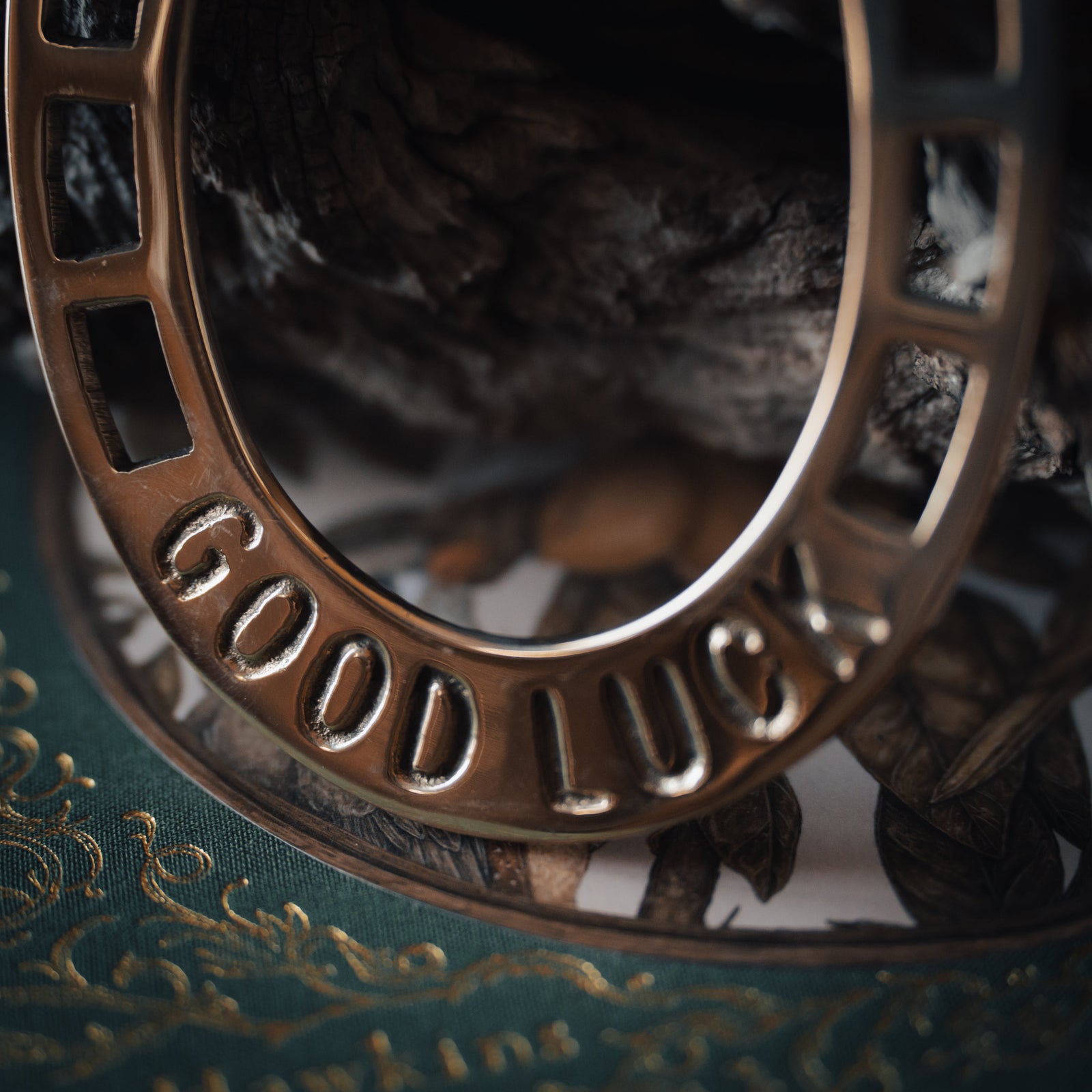 Brass "Good Luck" Horse Shoe