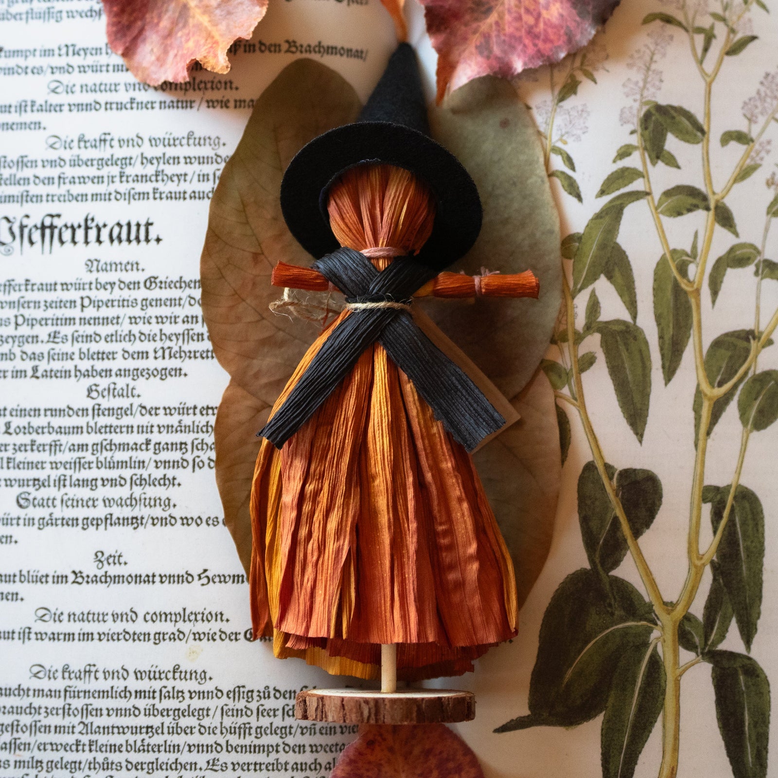 Samhain Witch Corn Husk Doll (Dress)