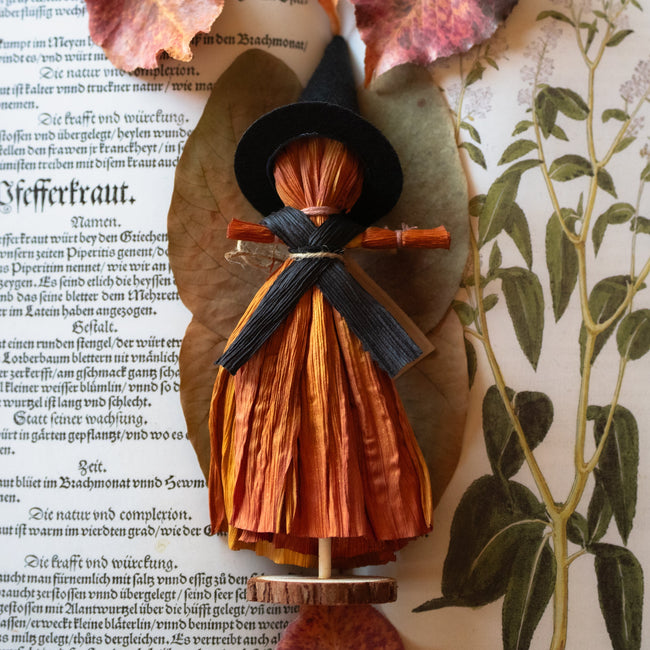 Samhain Witch Corn Husk Doll (Dress)