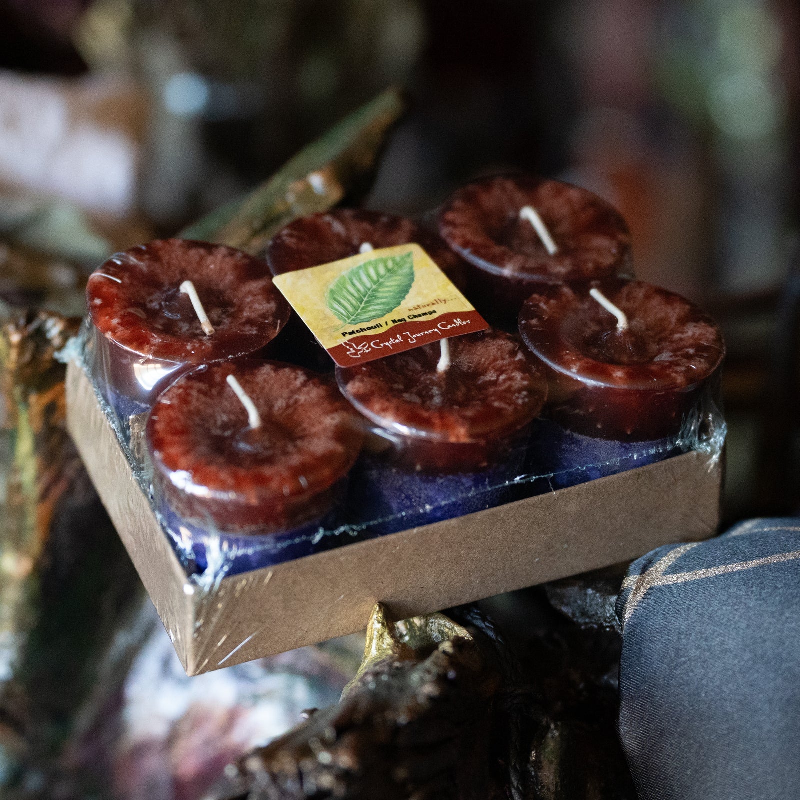 Herbal Votives - Box of 6 - Patchouli & Nag Champa