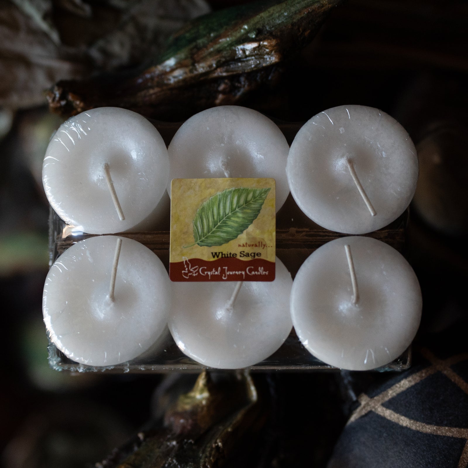Herbal Votives - Box of 6 - White Sage