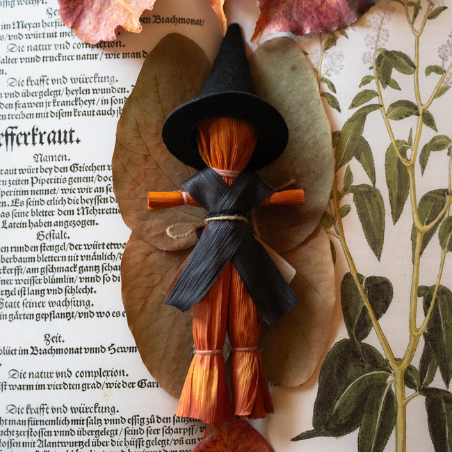Samhain Witch Corn Husk Doll