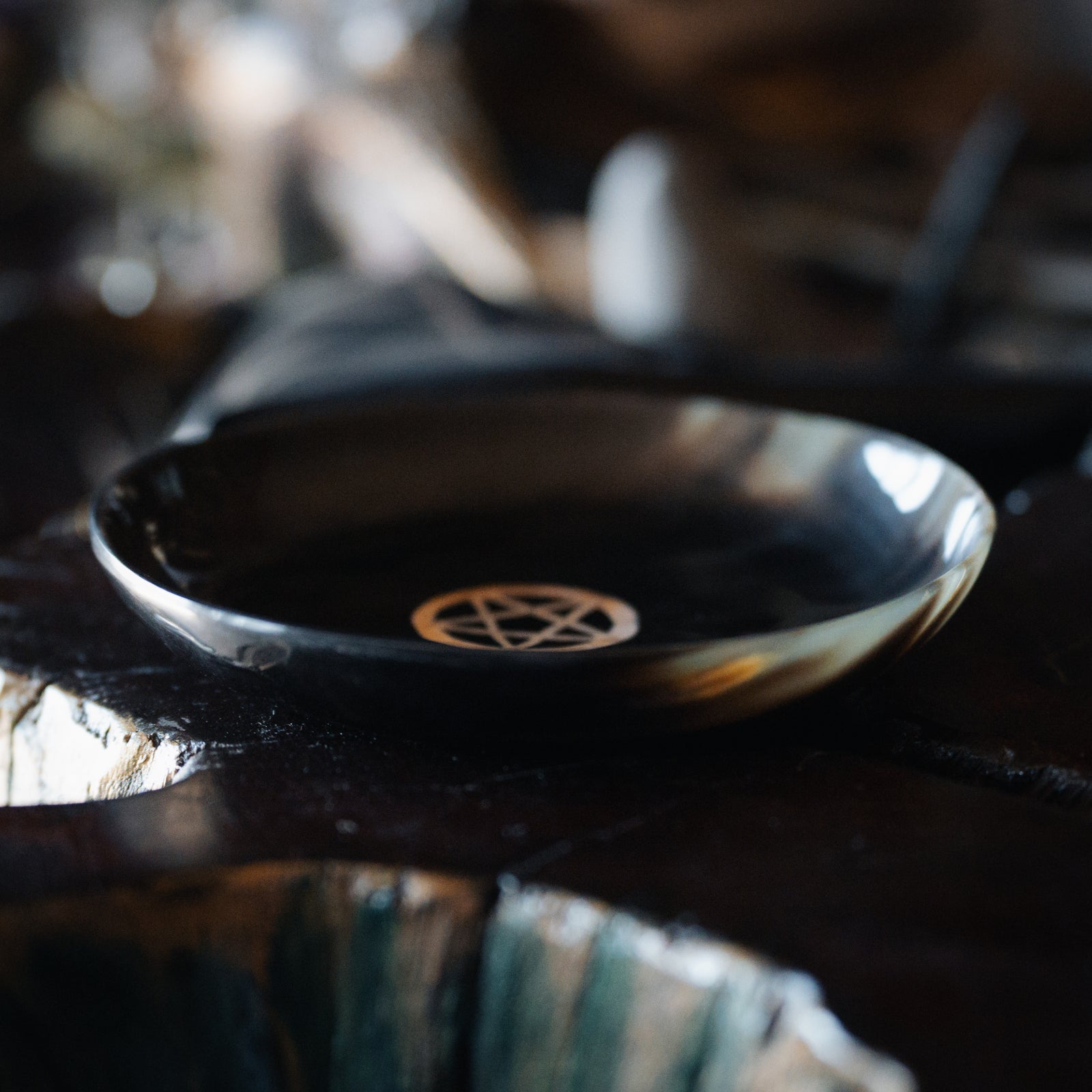 Polished Horn Pentacle Dish