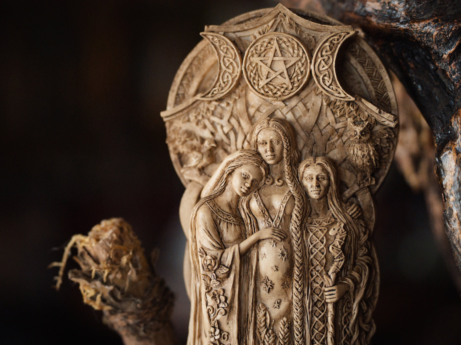 Triple Goddess Statue