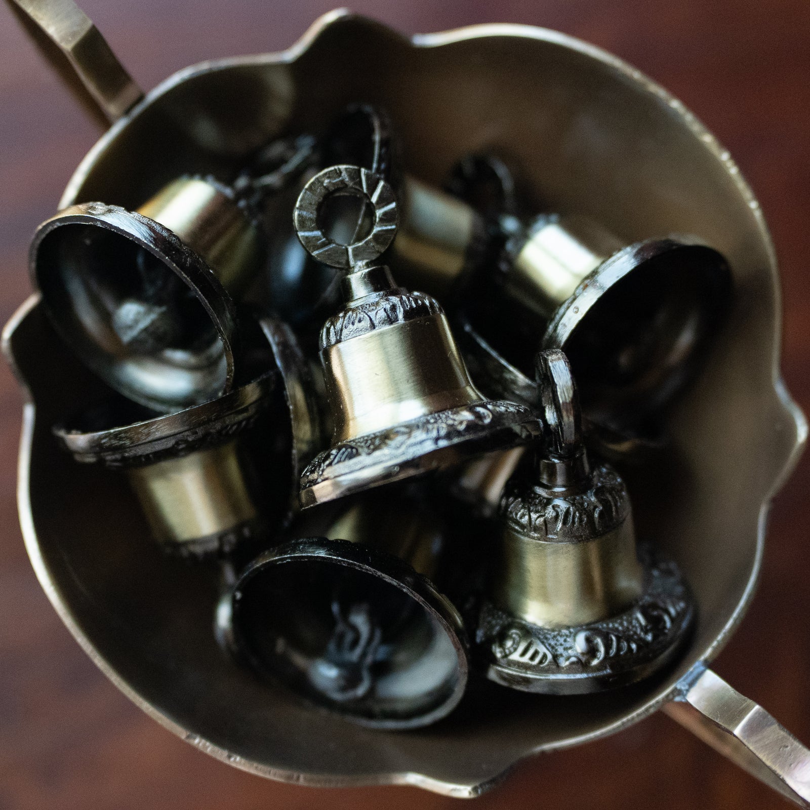 Carved Metal Bell (Antique)