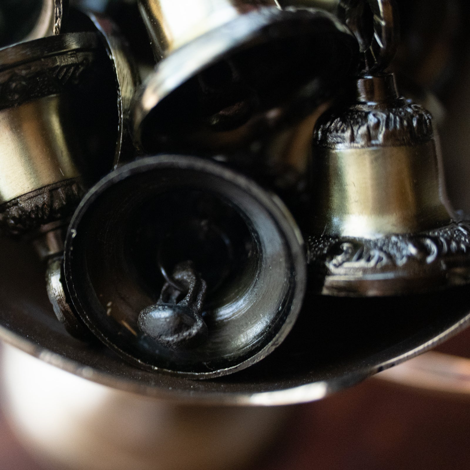 Carved Metal Bell (Antique)