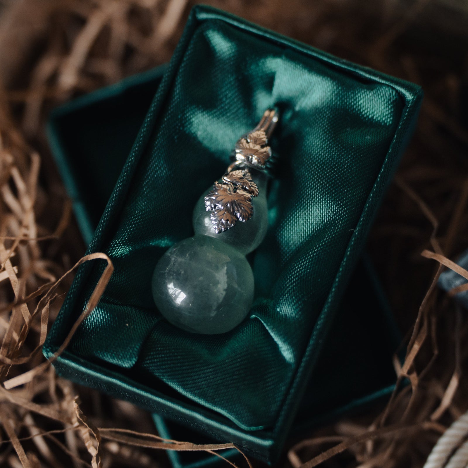 Fluorite Harvest Gourd Pendant (.925)