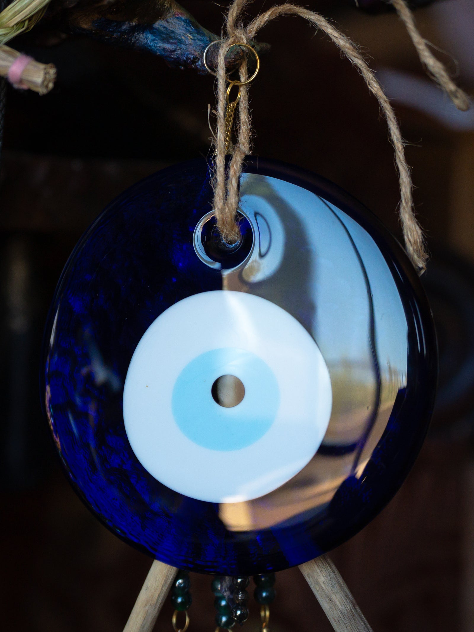 XL Glass Evil Eye