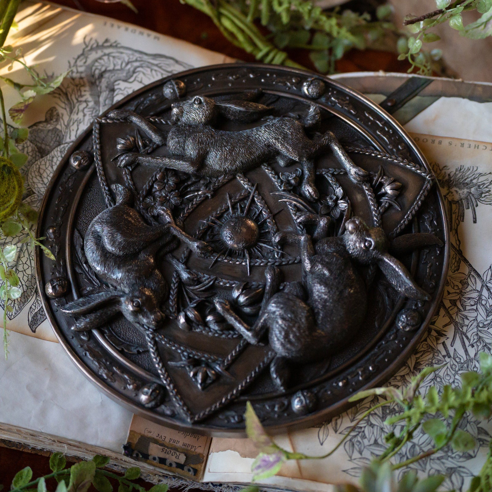 The Hares Plaque (Silver)