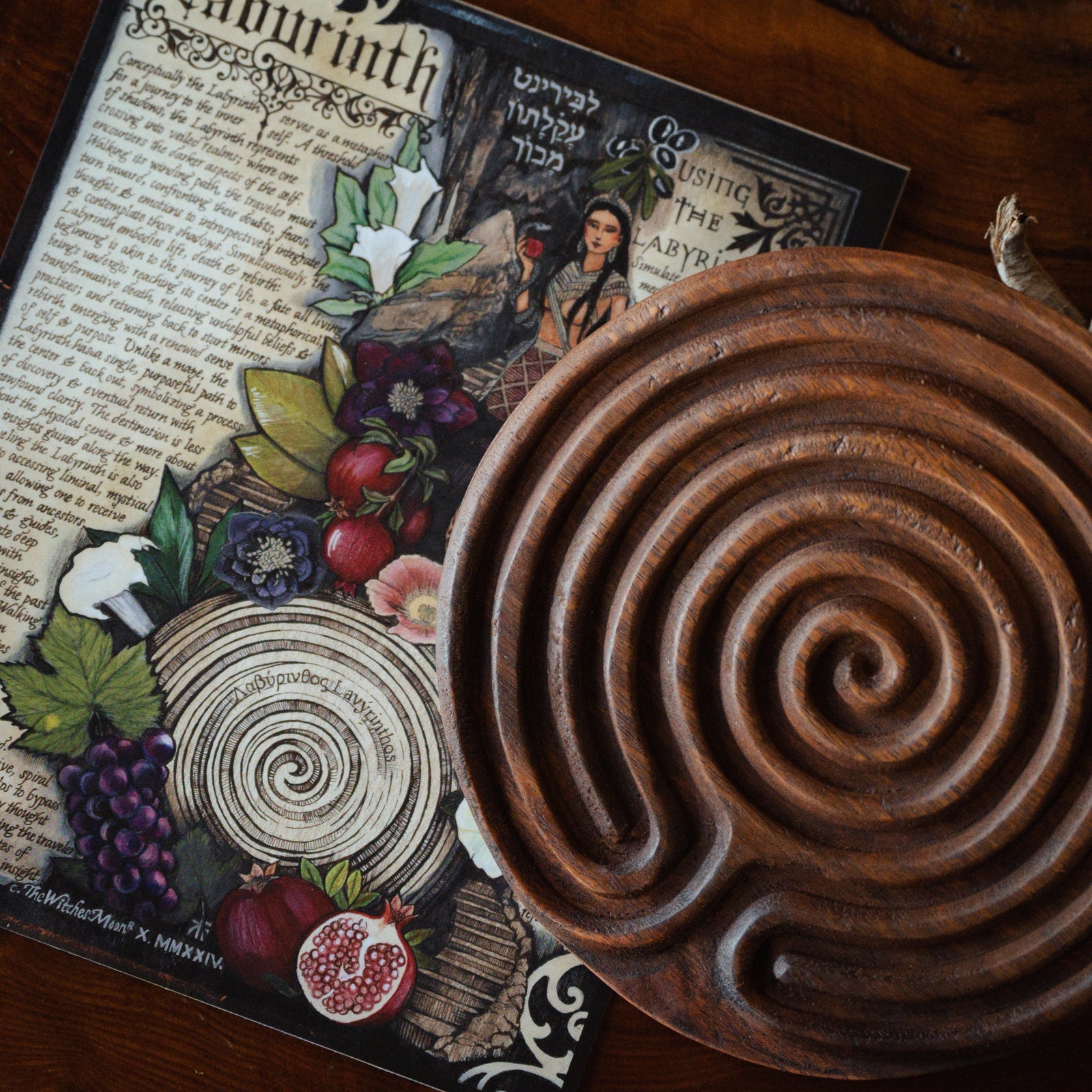 (Exclusive) Hand-Carved Labyrinth w/ Artwork