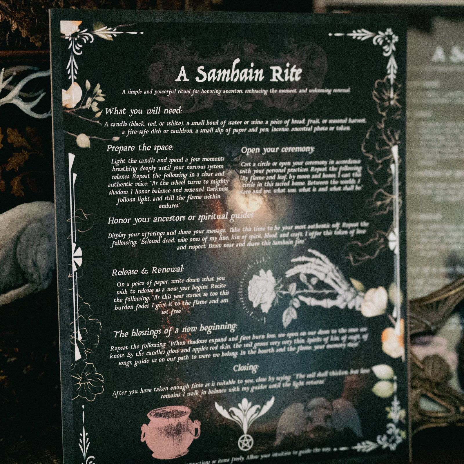 A Samhain Rite Book of Shadows Artwork