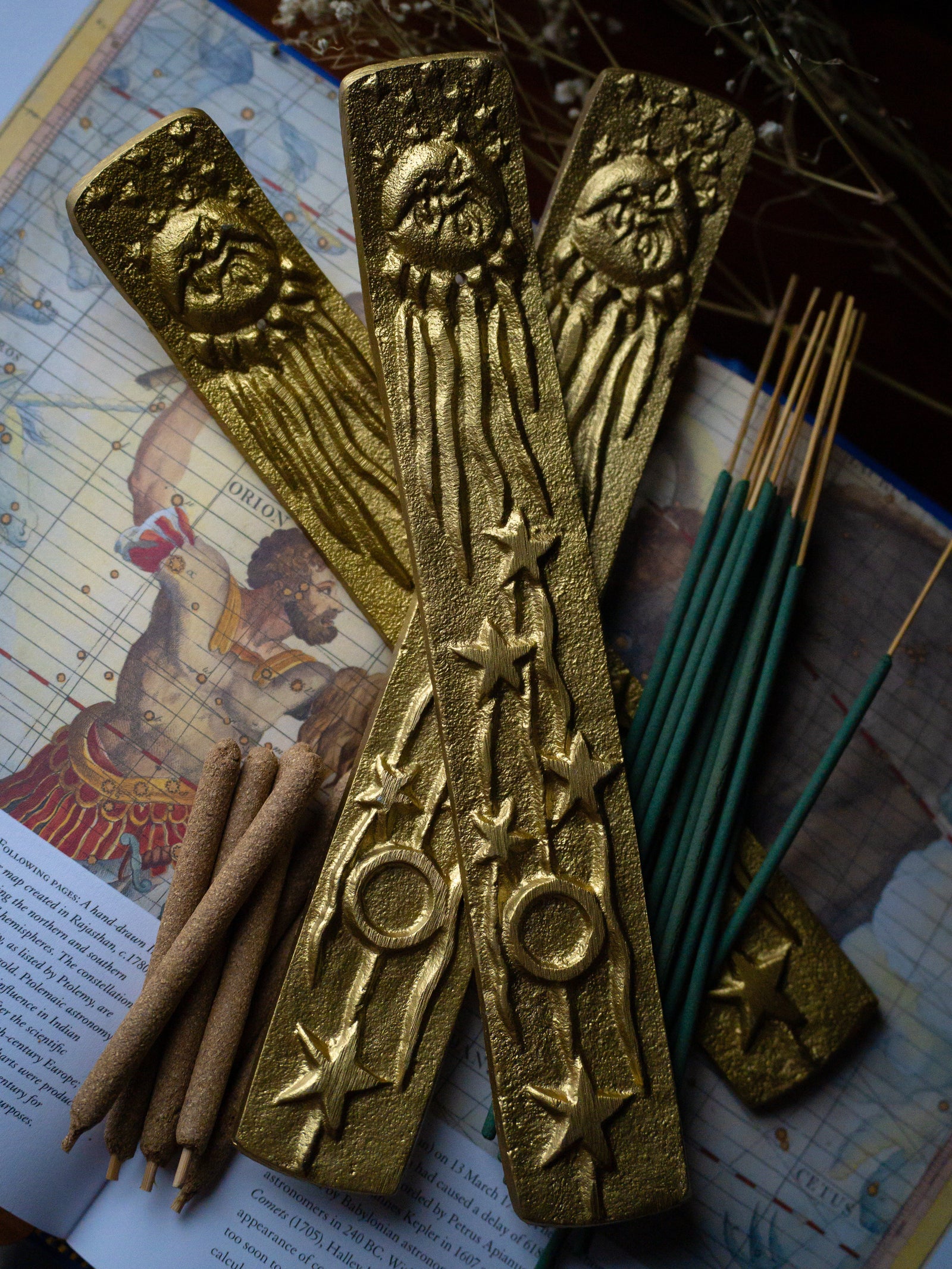 Sun * Moon * Stars Incense Holder