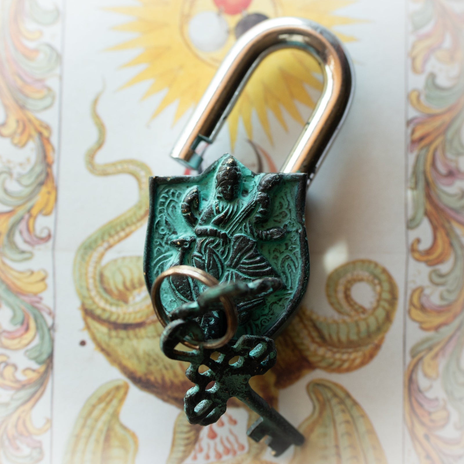 Saraswati Lock (Brass)