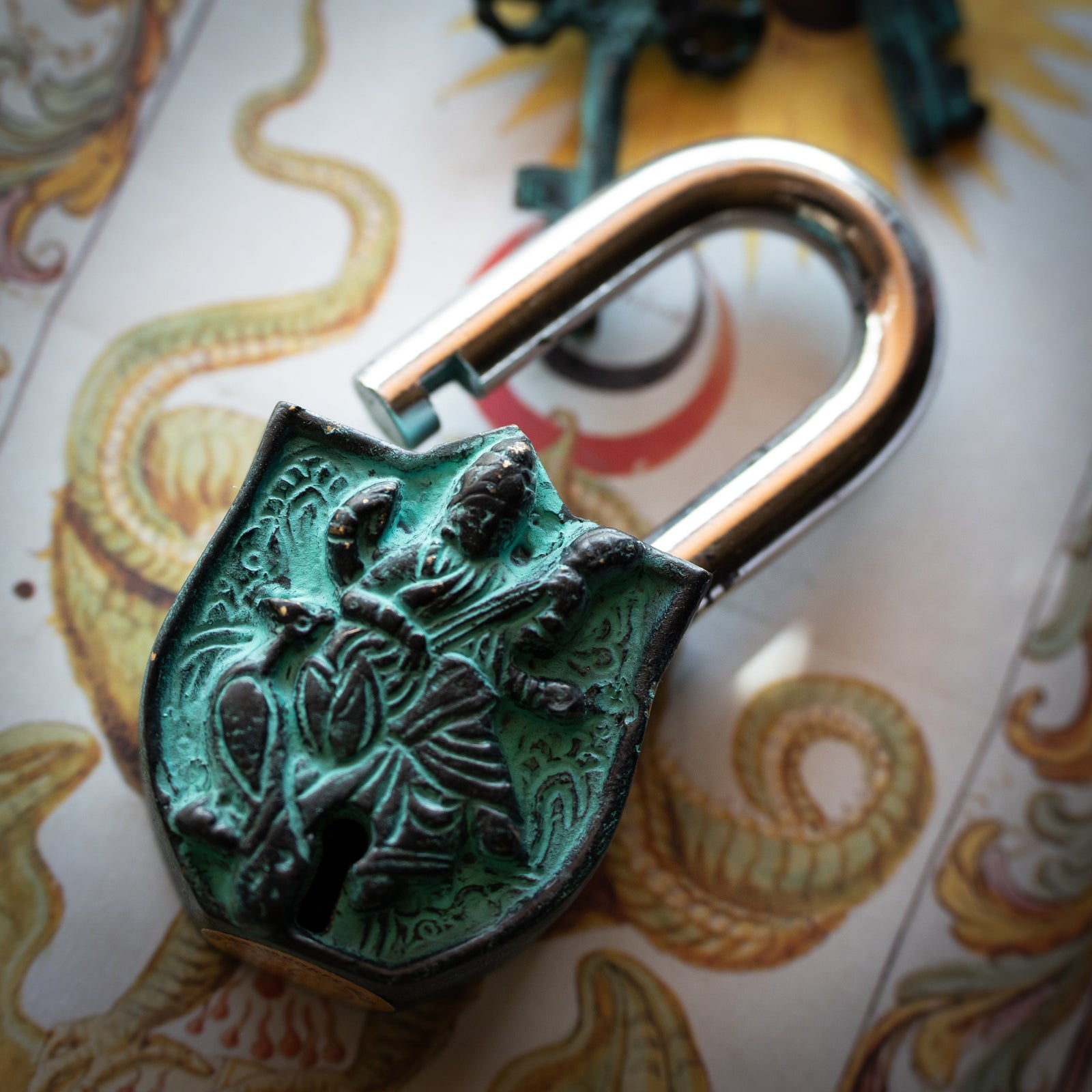 Saraswati Lock (Brass)