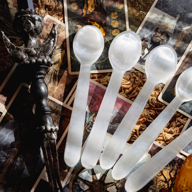 Selenite Altar Spoon