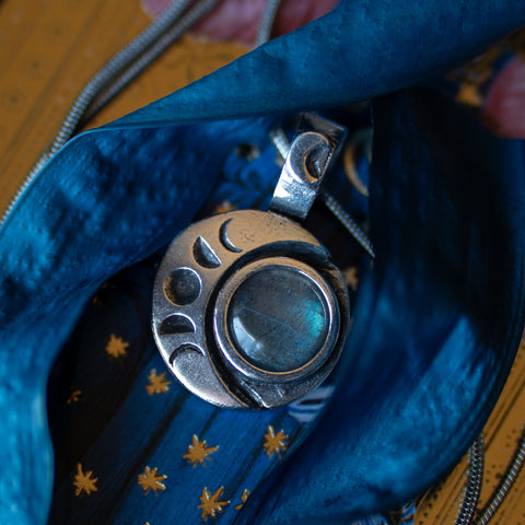 Pewter Awen Pendant w/ Chain
